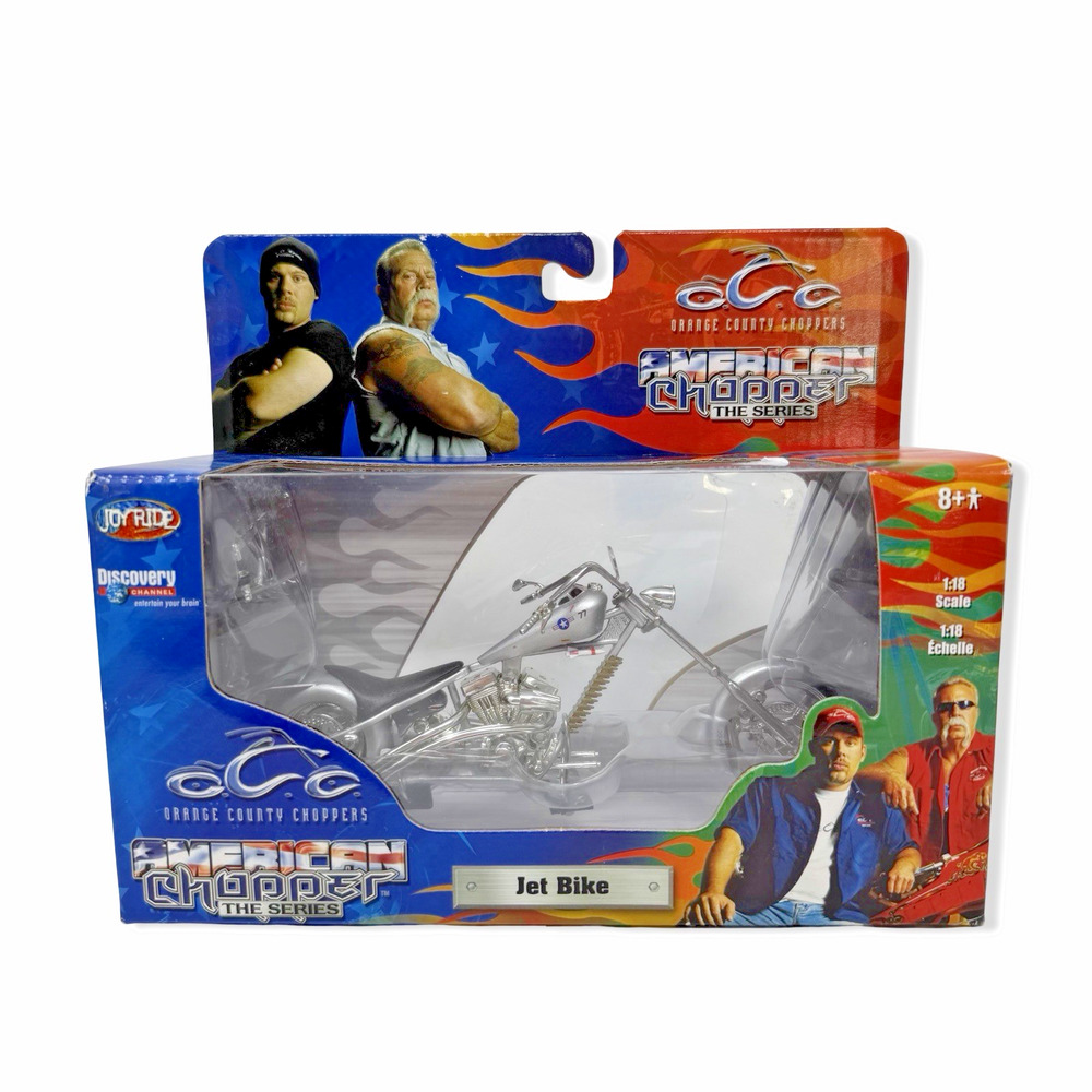 2004 Orange County Choppers Diecast 1:18 American Chopper Chrome Jet Bike Read